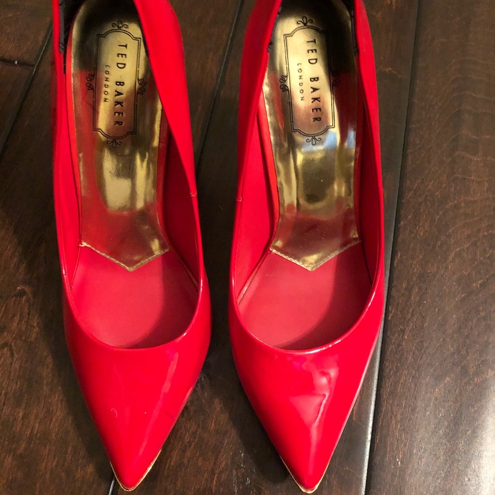 Ted Baker red pumps